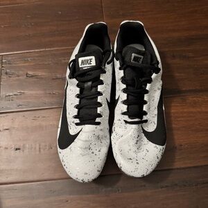 Nike Zoom Rival Track Spikes – Black/White Splatter